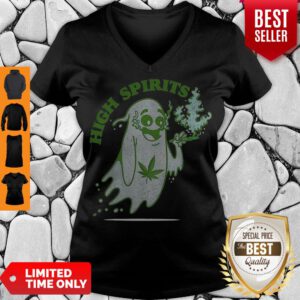 Premium Marijuana Weed Smokers High Spirits V-neck