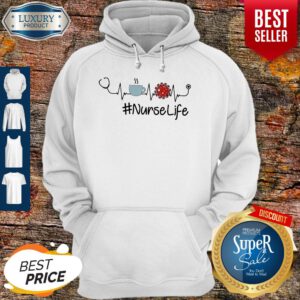Pretty Heartbeat Coffee Coronavirus Nurse Life Hoodie