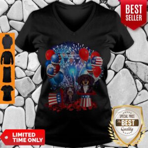 Pretty Independent Dog Dachshund V-neck