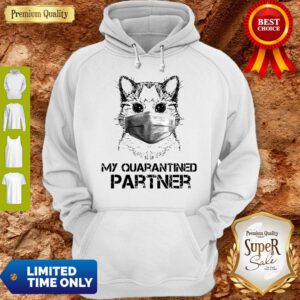 Pretty Raccoon Face Mask My Quarantined Partner Hoodie
