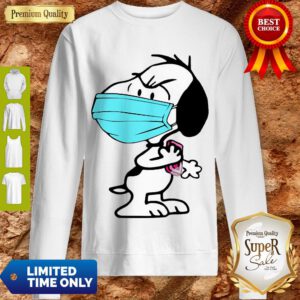 Pretty Snoopy Face Mask Wash Your Hands Sweatshirt