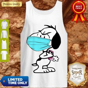 Pretty Snoopy Face Mask Wash Your Hands Tank Top