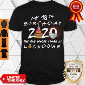 Funny My 18th Birthday 2020 The One Where I Was In Lockdown Shirt