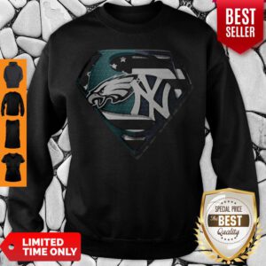 Superhero Philadelphia Eagles And New York Yankees Diamond American Flag Independence Day Sweatshirt