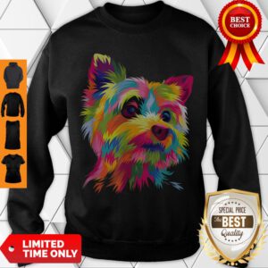 Top Yorkshire Terrier Funny Yorkie Pop Art Popart Dog Gift Sweatshirt