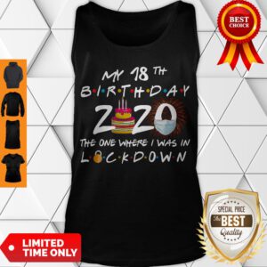 Funny My 18th Birthday 2020 The One Where I Was In Lockdown Tank Top