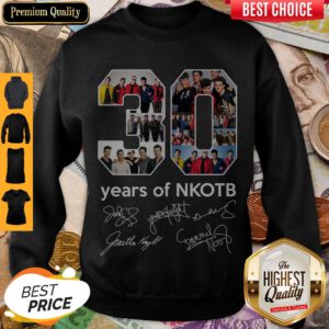 Top 30 Years Of Nkotb Signatures Sweatshirt