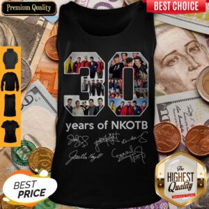 Top 30 Years Of Nkotb Signatures Tank Top