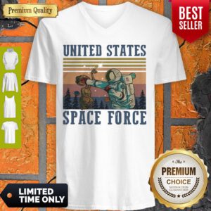 Top Alien United States Space Force Vintage V-neck