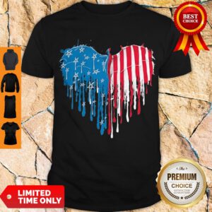 Top Dragon Heart American Flag Veteran Independence Day Shirt