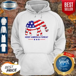 Top Keep America Great Memorial Day Elephant Hoodie