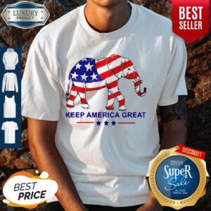 Top Keep America Great Memorial Day Elephant Shirt