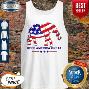 Top Keep America Great Memorial Day Elephant Tank Top