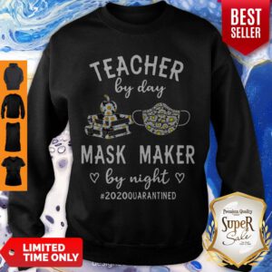 Top Teacher By Day Mask Maker By Night #2020 Quarantined Sweatshirt