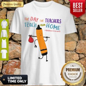 Top The Day The Teachers Teach From Home Quaranteaching Shirt