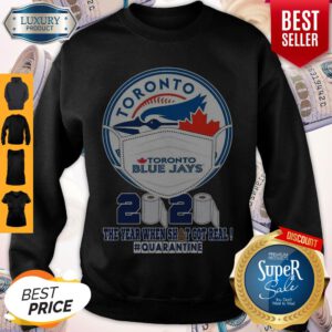 Toronto Blue Jays Face Mask 2020 The Year When Shit Got Real Quarantine Sweatshirt