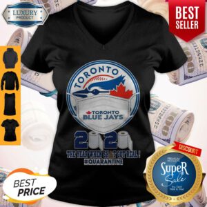 Toronto Blue Jays Face Mask 2020 The Year When Shit Got Real Quarantine V-neck