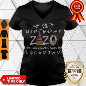 Funny My 18th Birthday 2020 The One Where I Was In Lockdown V-neck
