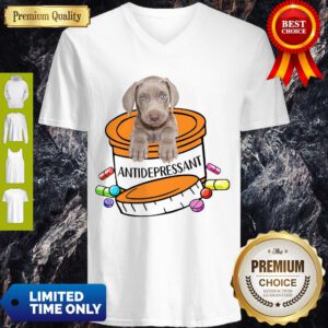 Official Weimaraner Antidepressant V-neck