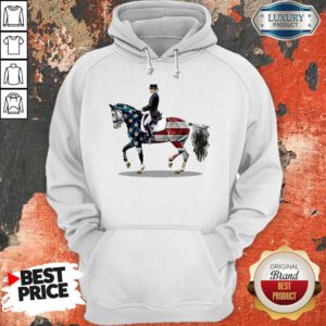 Awesome American Flag Dressage Horse Hoodie