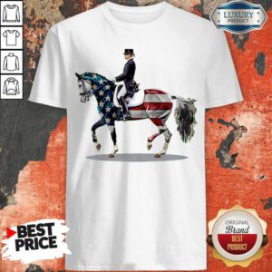 Awesome American Flag Dressage Horse Shirt