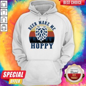 Awesome Beer Make Me Hoppy Vintage Hoodie