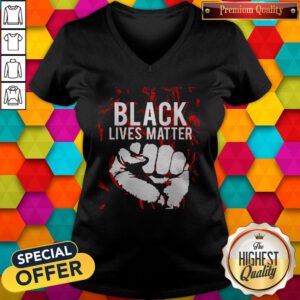Awesome Black Lives Matter Blood V-neck