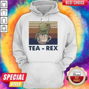 Awesome Dinosaurs Tea Rex Vintage Retro Hoodie