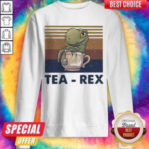 Awesome Dinosaurs Tea Rex Vintage Retro Sweatshirt