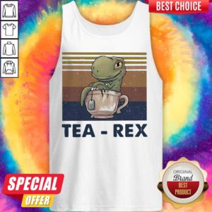 Awesome Dinosaurs Tea Rex Vintage Retro Tank Top