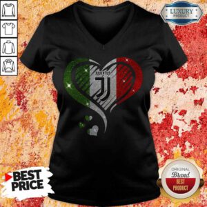 Awesome Juventus Diamond Heart V-neck