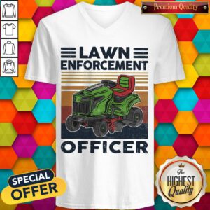 Awesome Lawn Enforcement Officer Vintage V-neck