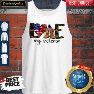 Awesome Love My Veteran America Tank Top