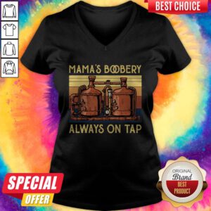 Awesome Mamas Boobery Always On Tap Vintage V-neck