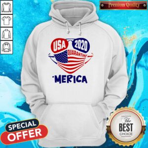 Awesome Usa 2020 4th Of July Merica Quarantine Hoodie