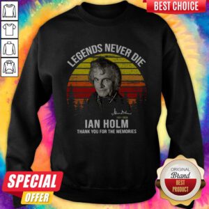 Bilbo Baggins Legends Never Die Ian Holm Thank For The Memories Sweatshirt