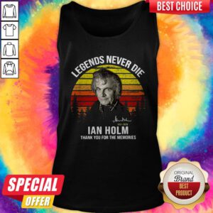 Bilbo Baggins Legends Never Die Ian Holm Thank For The Memories Tank Top