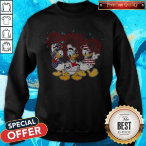 Donald Duck Happy The 4th Of July Merica American Flag Independence Day Sweatshirt