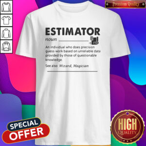 Funny Estimator An Individual Who Does Precision Shirt