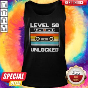 Funny Level 50th Unlocked Vintage Tank Top
