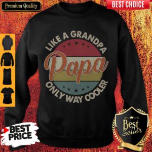 Funny Original Like A Grandpa Only Way Cooler Papa Vintage ShirtFunny Original Like A Grandpa Only Way Cooler Papa Vintage Sweatshirt