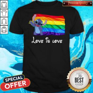 Funny Stitch LGBT Pride Love Is Love Shirt