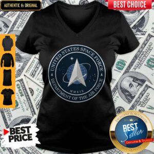 Funny United States Space Force Department Of The Air Force V-neck
