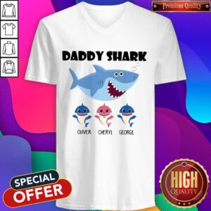 Good Daddy Shark Oliver Cherry George V-neck