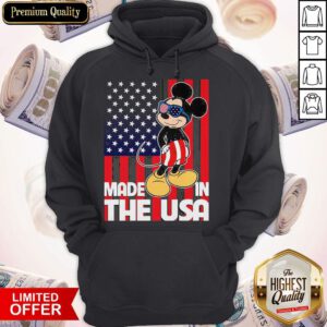 Good Mickey Mouse Made In The USA Flag Independence Day Hoodie