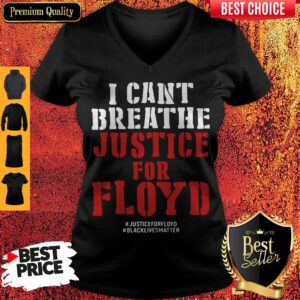 I Can’t Breathe Justice For Floyd Justice Floyd Black Lives Matter Vintage V-neck