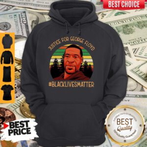 Justice For George Floyd Black Lives Matter Vintage Sunset Hoodie