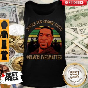 Justice For George Floyd Black Lives Matter Vintage Sunset Tank Top