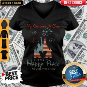 Nice My Childhood Is Over Independence Day Classic V-neck