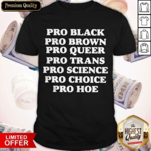 Nice Pro Black Pro Brown Pro Queer Pro Trans Shirt